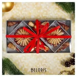 Эко-декор в подарочной упаковке «Зимнее волшебство», бордо