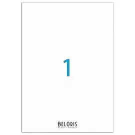 Этикетка самоклеящаяся 210х297 мм, 1 этикетка, белая, 70г/м2, 50 листов