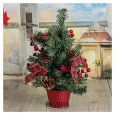 Ёлка декор настольная "Ленточка" 40*26 см