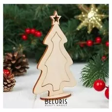 Ёлочка настольная сборная, 7,5 × 12 см