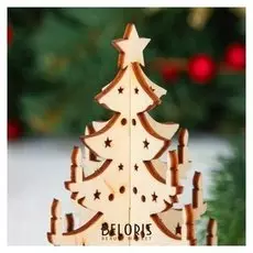 Ёлочка настольная сборная, 7,5 × 11 см