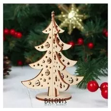 Ёлочка настольная сборная, 9,5 × 12,5 см