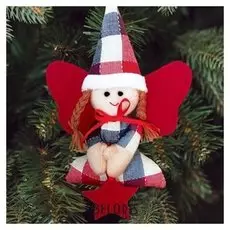 Ёлочная игрушка из фетра «Ангелочек»