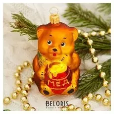 Ёлочная игрушка "Мишка с мёдом"