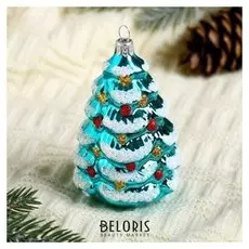 Ёлочная игрушка ручной работы "Ёлочка" 8 см