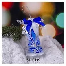 Ёлочная игрушка ручной работы "Нежный колокольчик" 8,2 см