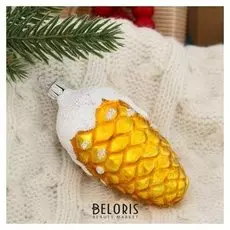 Ёлочная игрушка "Шишка кедровая"