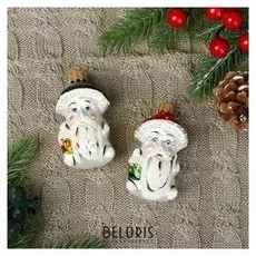 Ёлочное украшение "Гриб", в подарочной упаковке, H-11см