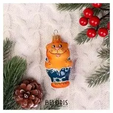 Ёлочное украшение "Толстопуз" H-9 см