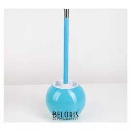 Ёрш для унитаза с подставкой «Бабл», цвет голубой