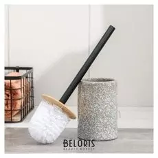 Ёрш для унитаза с подставкой «Джуно», цвет серый