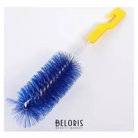 Ёршик для ухода за детскими бутылочками, цвет синий