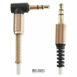 Кабель аудио AUX Innovation M1-audio, Jack 3.5 мм(M)-jack 3.5 мм(m), 1 м, белый