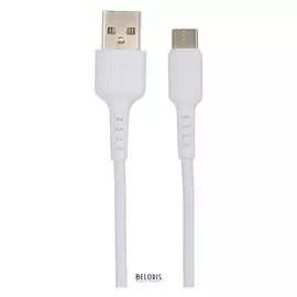 Кабель Borofone Bx16, Type-c - Usb, 3 A, 1 м, белый