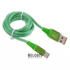 Кабель Crown Cmcu-3102c, Type-c - Usb, 2 А, 1 м, зеленый