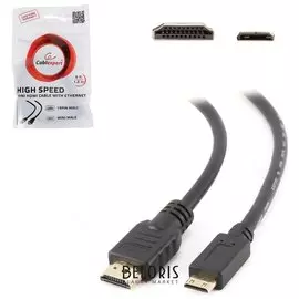 Кабель HDMI-mini HDMI, 3 м, GEMBIRD, экранированный, для передачи цифрового аудио-видео