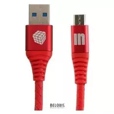 Кабель Innovation A1i-cobra, Microusb - Usb, 3 А, 0.2 м, красный