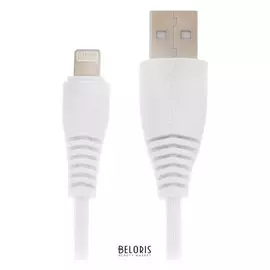 Кабель Luazon, Lightning - Usb, 1 А, 1 м, белый