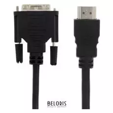 Кабель-переходник видео Ritmix Rcc-154, Hdmi(M)-dvi-d(m), 1.8 м, черный