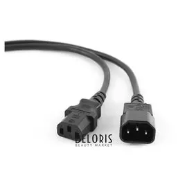 Кабель питания C13 - C14, 1.8 м, Vde, заз, 10а, Cablexpert, чер, Pc-189-vde
