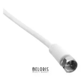 Кабель REV Schwaiger, SAT F-plug/f-plug, 3 м, двойное экранирование, белый