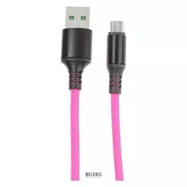 Кабель Smartbuy, Micro USB - Usb, 2 А, в тканевой оплетке Acid, 1 м. градиент