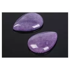 Кабошон "Аметист" капля 18*25мм (Набор 2шт)