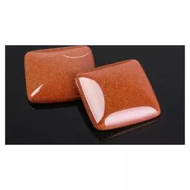 Кабошон "Авантюрин коричневый" квадрат 25*25мм (Набор 2шт)