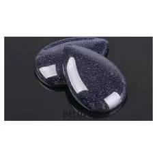 Кабошон "Авантюрин синий" капля 20*30мм (Набор 2шт)