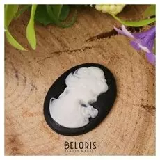 Кабошон "Камея" овал (набор 2шт) 30*22 мм, цвет чёрный