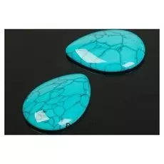 Кабошон капля 25*25мм (Набор 2шт), под бирюзу