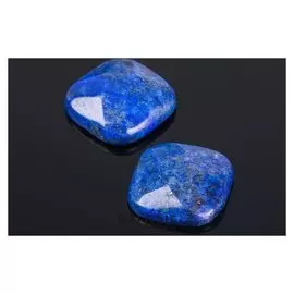 Кабошон "Лазурит" квадрат граненый 18*18мм (Набор 2шт)