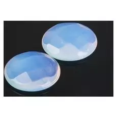 Кабошон "Лунный камень" круг граненый 20мм (Набор 2шт)