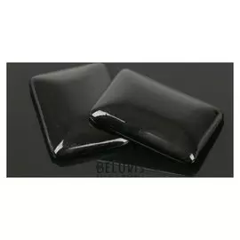 Кабошон прямоугольник 25*35мм (Набор 2шт), под черный агат