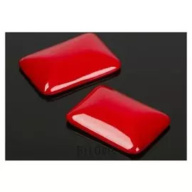 Кабошон прямоугольник 25*35мм (Набор 2шт), под коралл