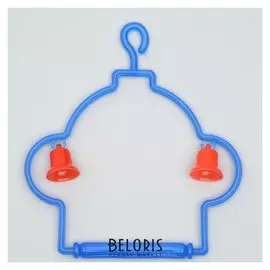 Качели с колокольчиками для птиц, 13 Х 12 см микс цветов