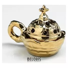 Кадильница "Праздничная", золотистый цвет, булат, 7 см