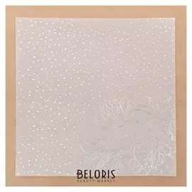 Калька для скрапбукинга с фольгированием «Пионы», 20 х 20 см