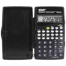 Калькулятор инженерный STAFF STF-245, КОМПАКТНЫЙ (120х70 мм), 128 функций, 10 разрядов