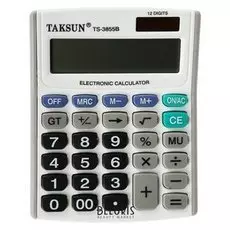Калькулятор настольный, 12-разрядный, 3855B, двойное питание