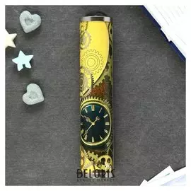 Калейдоскоп сувенирный "Шестерёнки" тиснение 19х4х4 см