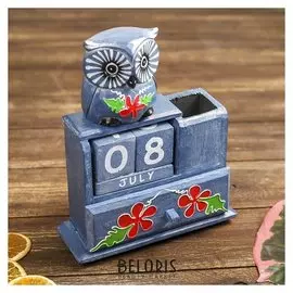 Календарь настольный "Сова" 18х6х20 см