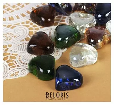 Камень для декора "Перламутровые сердечки" (250 г)