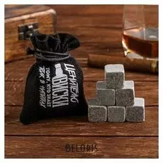 Камни для виски «Ценителю виски», в холщовом мешке, 6 шт.