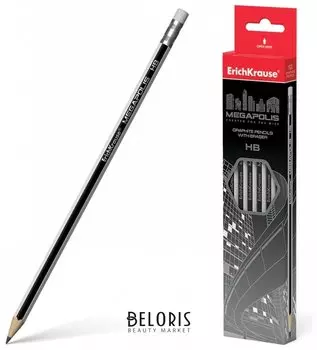 Карандаш чернографитный Megapolis