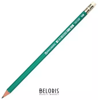 Карандаш чернографитный с ластиком Grass HB