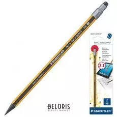 Карандаш чернографитный со стилусом Staedtler "Noris Ecology"