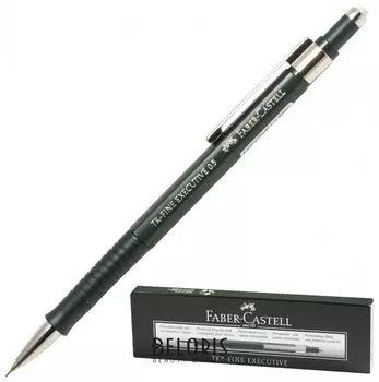 Карандаш механический Faber-castell "Tk-fine Executive", корпус темно-зеленый, ластик, 0,5 мм
