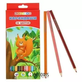 Карандаши 12 цветов Цветик