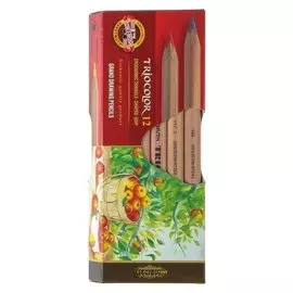 Карандаши 12 цветов Triocolor